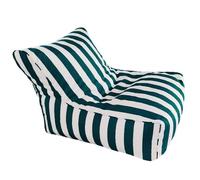 Pouf flottant pour piscine - Pouf flottant original imperméable pour adultes - Pouf d'extérieur rayé - Parfait pour la natation, la détente et les bains de soleil