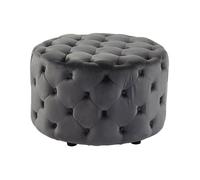 Pouf FOURCA en velours - Gris