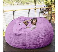 Pouf géant en fourrure de 2,1 m pour adultes - Housse ultra douce et confortable uniquement - Parfait pour les jeux à la maison ou la relaxation - Assise élégante en peluche pour plus de confort et de