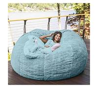 Pouf géant lavable en fausse fourrure pour une relaxation confortable