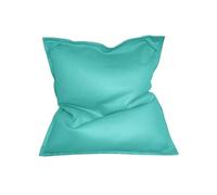 - Pouf géant piscine couleur en toile polyester Mesh bleu atoll