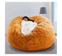 Pouf géant Se Plie Convertible du Pouf au lit - Grand canapé avec Housse en Peluche(sans Remplissage) pour Adultes, Couples, invités