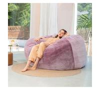 Pouf Géant XXL d’Intérieur en Velours Côtelé 5/6/7FT - Doux, Confortable & Déhoussable - sans Remplissage- Pouf Lit XXL Salon, Chambre Ado, Gamer