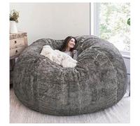 Pouf Géant XXL d’Intérieur en Velours Côtelé - Doux, Confortable & Déhoussable Lavable en Machine - Pouf Lit XXL Salon, Chambre Ado, Gamer (sans Remplissage)