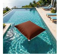 Pouf Géant XXL Déhoussable, Flottant pour Piscine, Terracotta