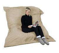 Pouf géant XXL, fauteuil d'intérieur déhoussable - 150 x 180 cm - Sherpa - Beige - Vivezen beige