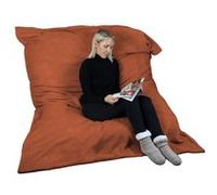 Pouf géant XXL, fauteuil d'intérieur déhoussable - 150 x 180 cm - Sherpa - Terracotta - Vivezen Terracotta G