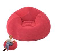 Pouf gonflable 1/2 en corde Jumbo - Pliable floqué - Lavable - Pour chambre à coucher, soirée cinéma, 110 x 110 x 85 cm