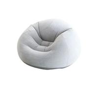 Fauteuil Poire - Pouf Enfant - Gris Velours - Intérieur Design Tissu Plastique Résine