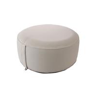 ED ENJOY HOME Pouf d'extérieur Rond Gonflable, Beige Naturel, 55x55cm, avec Housse Collection Jardin Costa