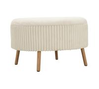 Pouf Coffre XL "Goteborg Big" 83cm Blanc