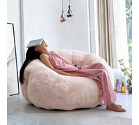 Pouf, grand pouf canapé, fauteuil-canapé rembourré pour adultes, pouf géant confortable, design spacieux, idéal pour lire, jouer ou se détendre. Ce pouf rose (120 * 120 * 40 cm) est une assise confort
