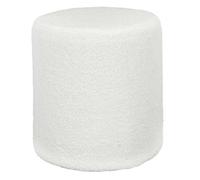 Pouf Bouclette "Rhea" 35cm Blanc