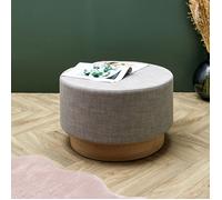 Pouf - Home Deco Factory - Scandinave - Pratique - Gris