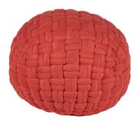 Pouf Hopa Rouge Velours Rouge