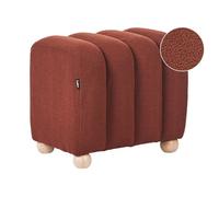 Pouf IDYLLWILD Bouclé Marron doré