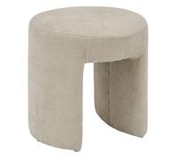Pouf Design en Tissu "Jin" 38cm Beige
