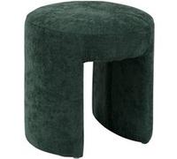 Atmosphera - Pouf Jin - Tissu D38 cm - Vert cèdre