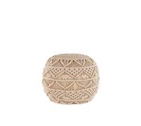 Pouf Kayseri Beige Coton Beige