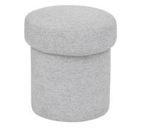 Atmosphera - Pouf en tissu Kita - Gris