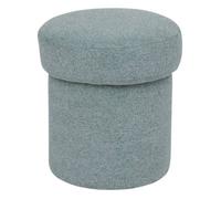 Pouf En Tissu Vert Céladon Kita Atmosphera