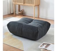 Pouf 'Kodsø' 35 x 80 x 65 cm Pouf rembourré microfibre noir