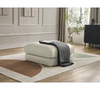 Pouf LEONARD cuir de vache beige BOBOCHIC Beige