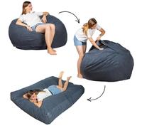 Pouf lit convertible 2en1 Bananair Bleu foncé