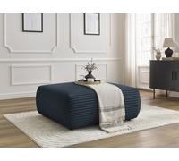 Pouf LUCIEN gros côtelé doux bleu foncé BOBOCHIC Bleu foncé