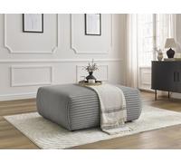 Pouf LUCIEN gros côtelé doux gris foncé BOBOCHIC Gris foncé