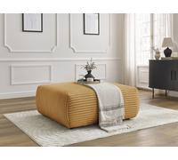 Pouf LUCIEN gros côtelé doux jaune BOBOCHIC Jaune