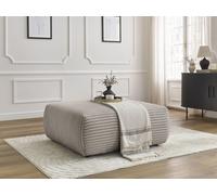 Pouf LUCIEN gros côtelé doux taupe BOBOCHIC Taupe