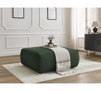 Pouf LUCIEN gros côtelé doux vert BOBOCHIC Vert