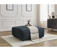 Pouf LUCIEN tissu lisse bleu foncé BOBOCHIC Bleu foncé