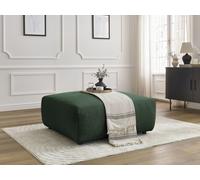 Pouf LUCIEN tissu lisse vert BOBOCHIC Vert