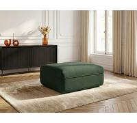 Pouf LUIGI en tissu lisse vert BOBOCHIC Vert