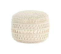 Pouf macramé fait main 45x30 cm katoen324002