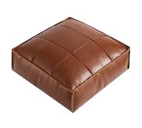 Pouf marocain carré, coussin de sol en simili cuir pour ajouter un canapé élégant et confortable, parfait comme pouf ou pouf