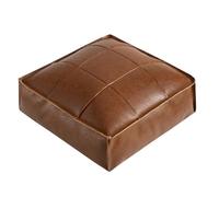 Pouf marocain carré, coussin de sol en simili cuir pour ajouter un canapé élégant et confortable, parfait comme pouf ou pouf