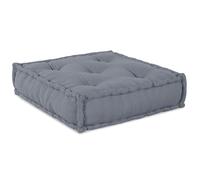 Pouf Modulable 4 Places Convertible En Tissu Gris Vidaxl