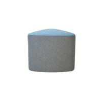 Pouf modulable Flower tissu non feu M1 -Bicolore gris bleu