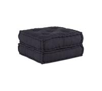 vidaXL Pouf modulaire Anthracite 70x70x36 Tissu, canapé, canapé Convertible, canapé Tissu, canapé modulable, Coussin Palette, canapé de Sol, Divan