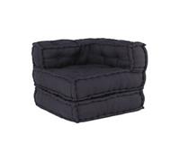 Pouf modulaire anthracite 70x70x54 tissu