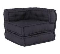 Pouf modulaire anthracite 70x70x54 tissu G