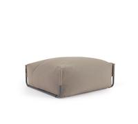 pouf modulaire carré vert pour canapé d'extérieur