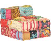 Pouf modulaire en tissu Patchwork