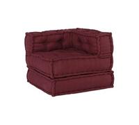 Pouf modulaire marron 70x70x54 tissu, canapé, canapé convertible, canapé tissu, canapé modulable, coussin palette, 4019029