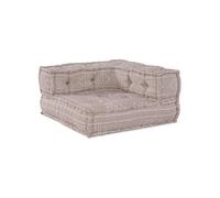 Pouf Modulaire Marron Clair 70x70x54 en Tissu