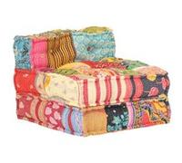 Pouf modulaire Patchwork Tissu Multicolore G