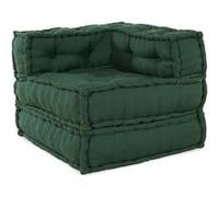 Pouf modulaire vert 70x70x54 tissu Vert G